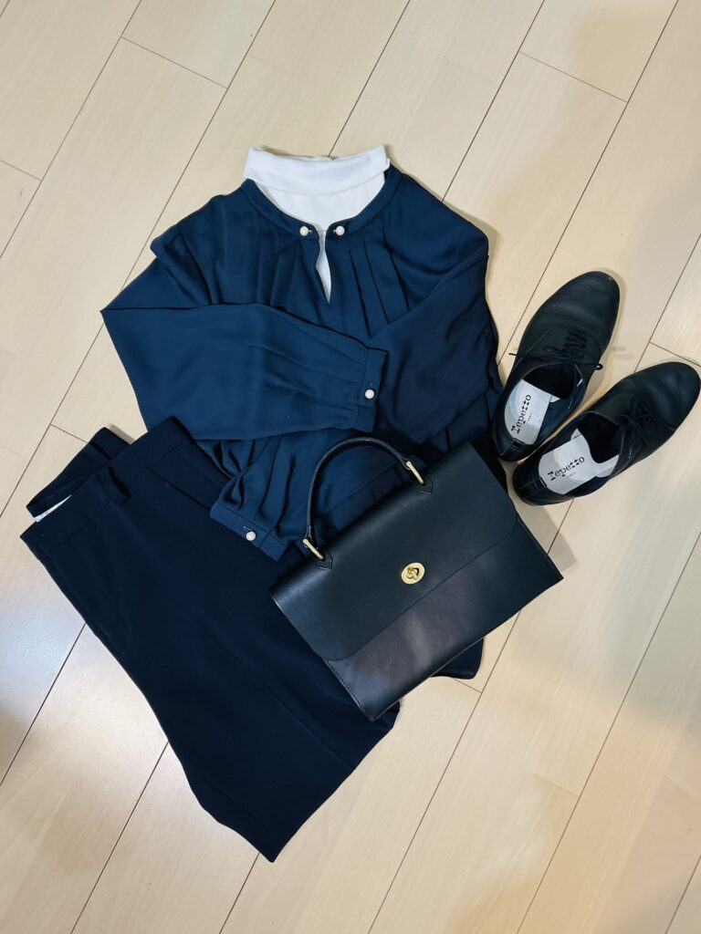 復職服　復帰服　ネイビー　入園式