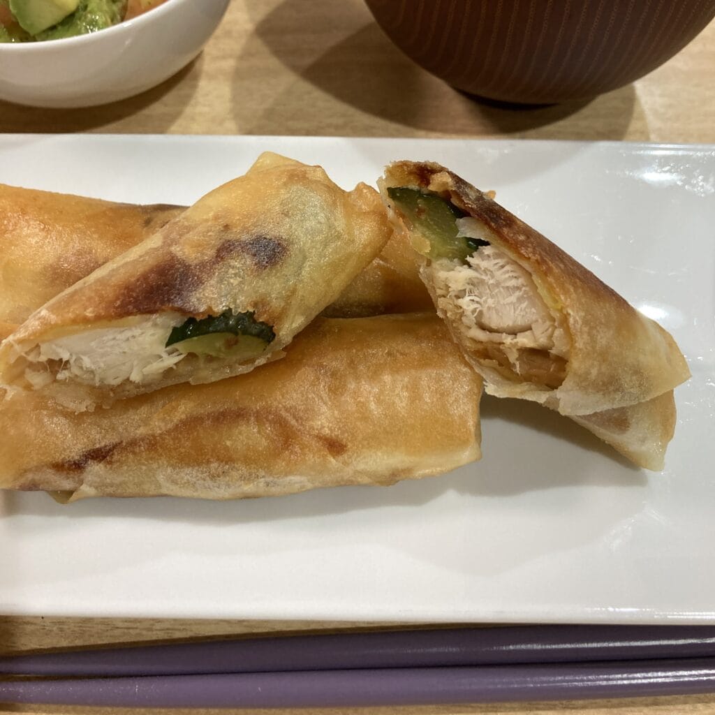 春巻き　きゅうり　ささ身