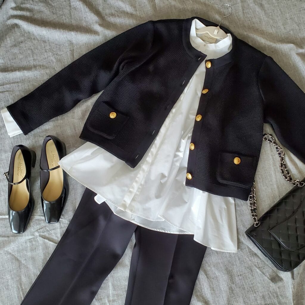 ハレの日コーデ　マタニティパンツ　ユニクロ