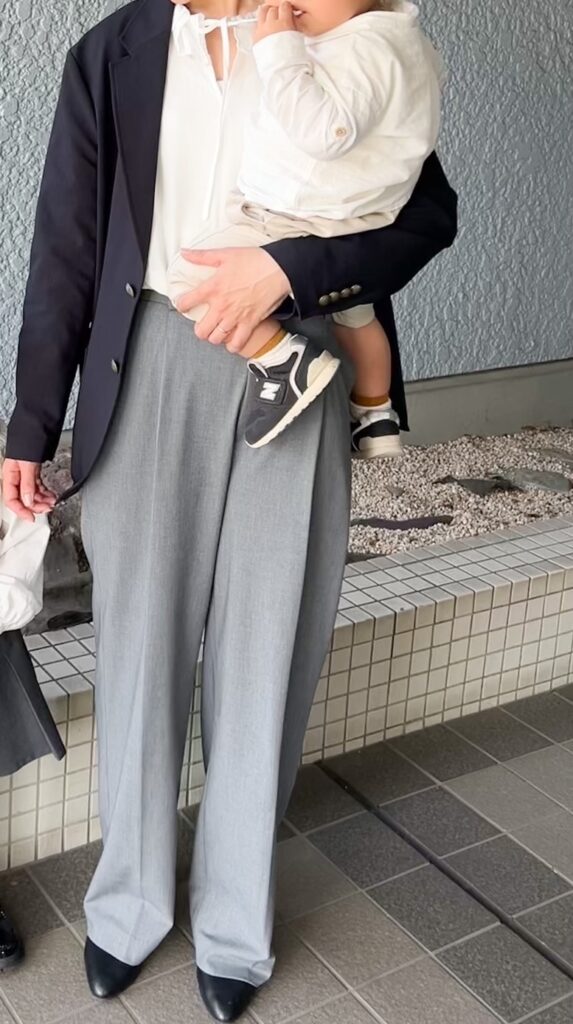 上下ユニクロ　ユニクロコーデ　ユニクロセレモニー