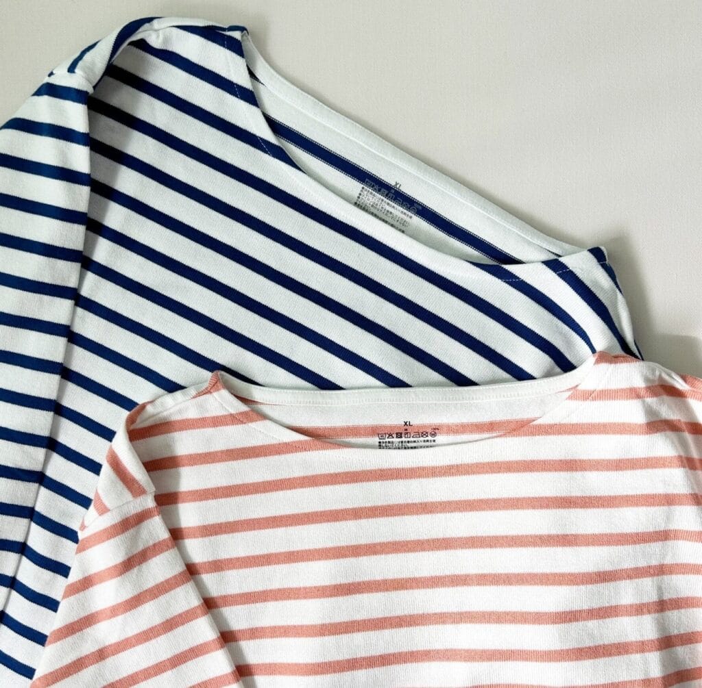 無印良品のボーダーT