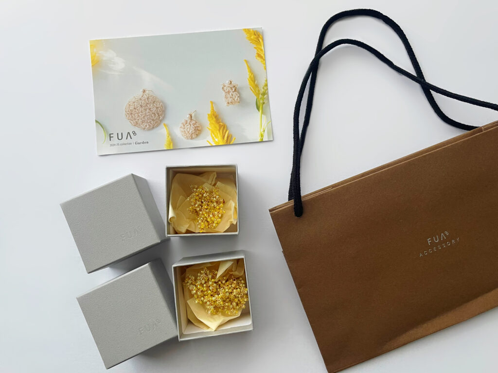 写真4 FUA accessory ミモザのイヤリング ミモザの日 2025年3月8日 始まりの時 LEE100人隊 TB はな 今日のお買い物