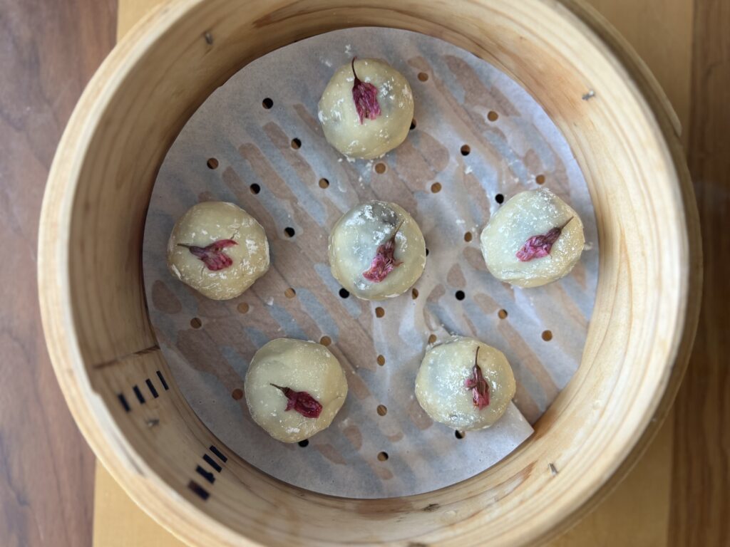 春うらら、桜まんじゅうを作りました TB icoco