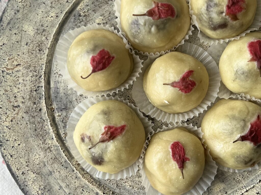 春うらら、桜まんじゅうを作りました TB icoco