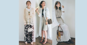 【白×地味色トリコロール最旬配色】ほんのりサファリで春夏気分！