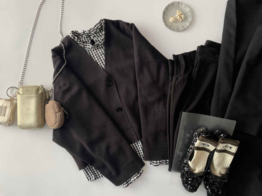 ユニクロGUコーデ2025年3月上旬置き画5 LEE100人隊 TB はな 今日なに着てる