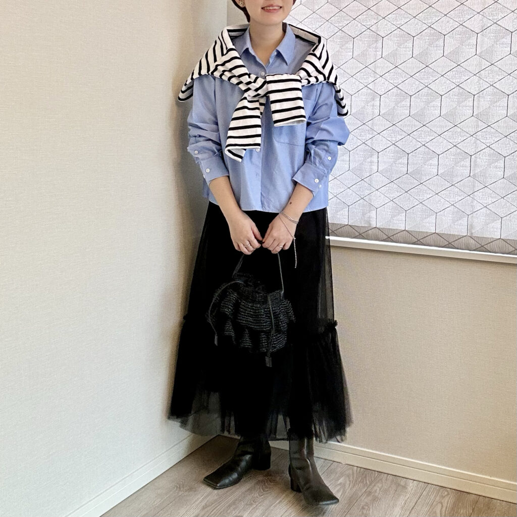 ユニクロ JW ANDERSON ブロードシャツ コーデ