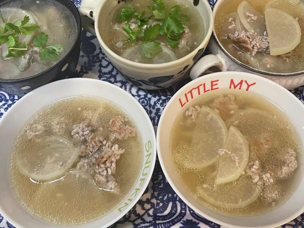 ひき肉と薄切り大根の中華塩煮込み　井市瀬悦子　作ってみましたおいしいLEEレシピ