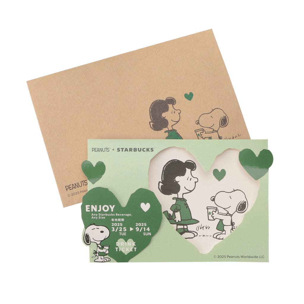 PEANUTS ビバレッジカード ハートウィンドウ