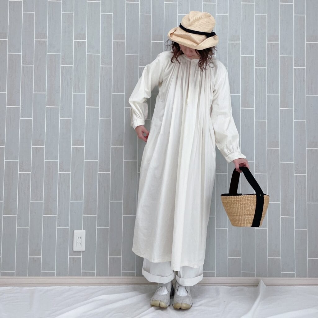 4月号　レビュー　白　着回しコーデ