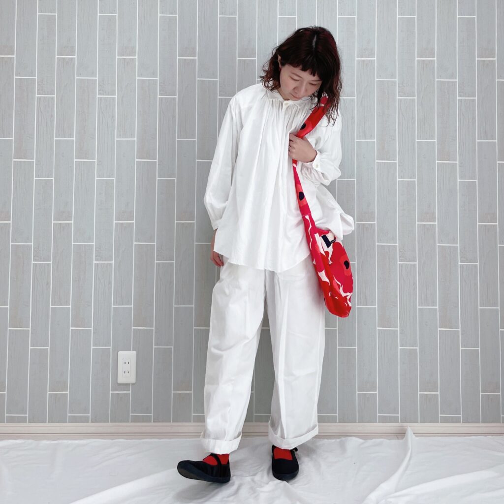 4月号　レビュー　白　着回しコーデ