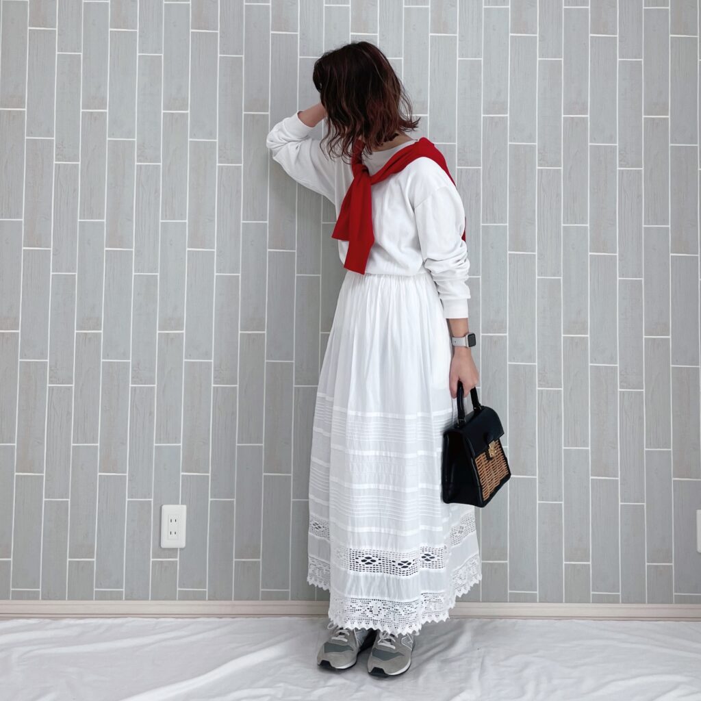 4月号　レビュー　白　着回しコーデ