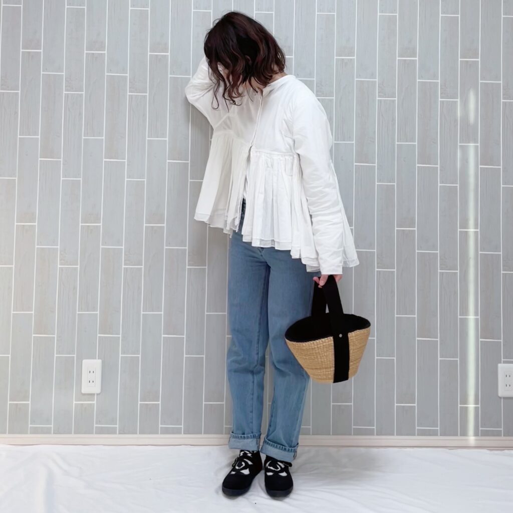 4月号　レビュー　白　着回しコーデ