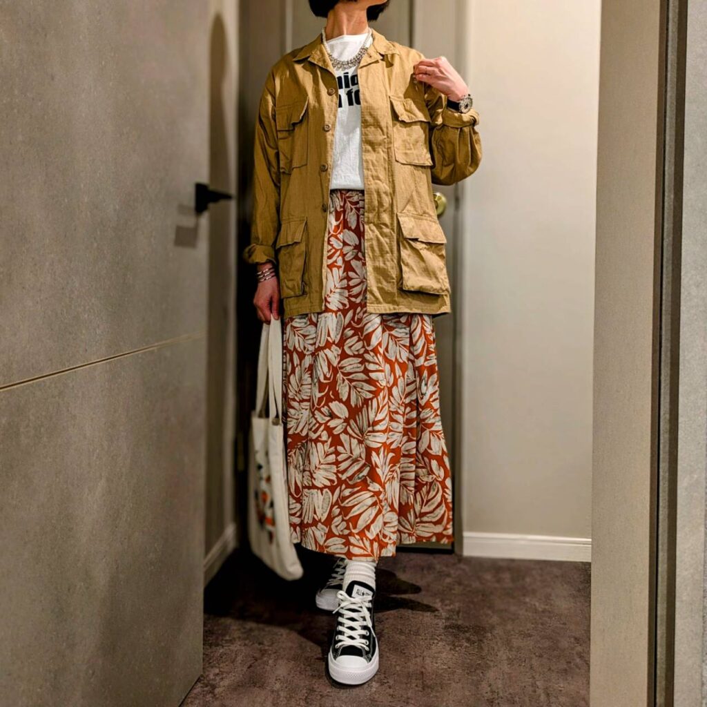 30代女子コーデ 40代女子ファッション 甘辛ミックス