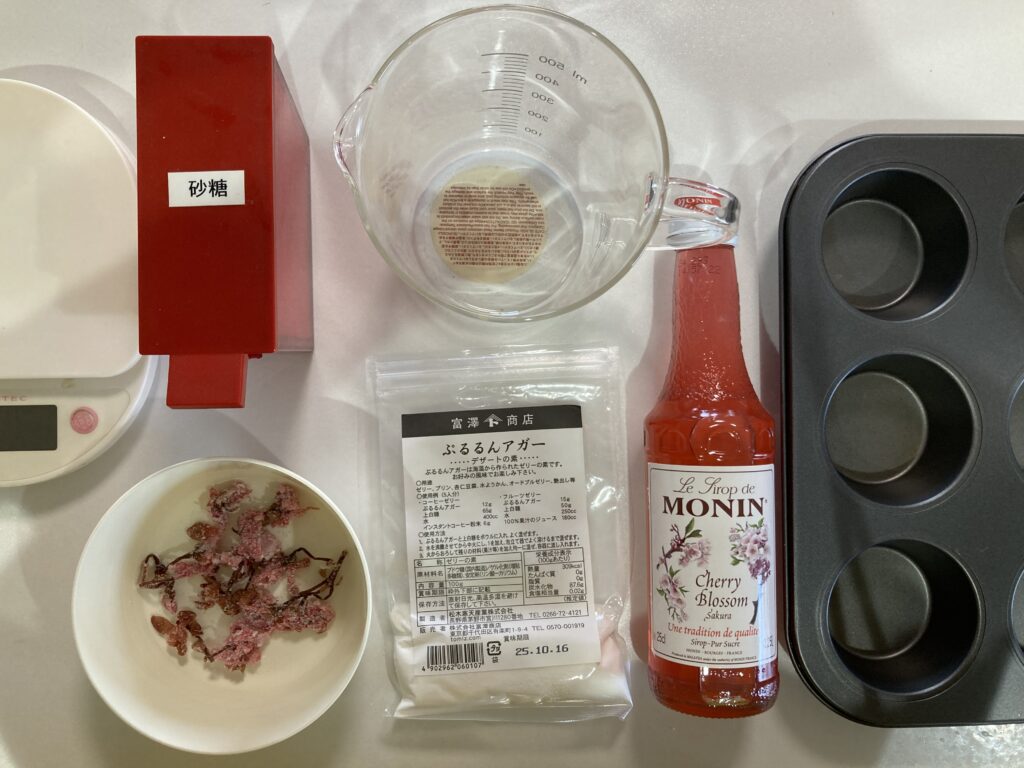 桜ゼリー 材料 料理
