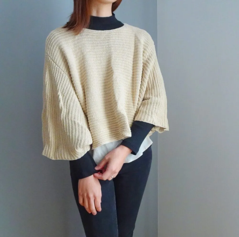 ユニクロ「リブハイネックT」のコーデ２