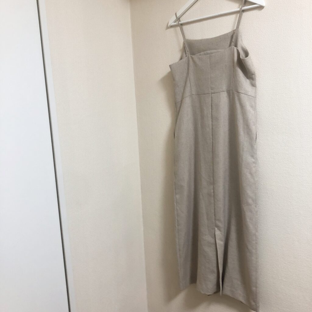 UNITED ARROWS green label rilaxing グリーンレーベルリラクシング リネンライク ダブルジャケット キャミソールワンピース