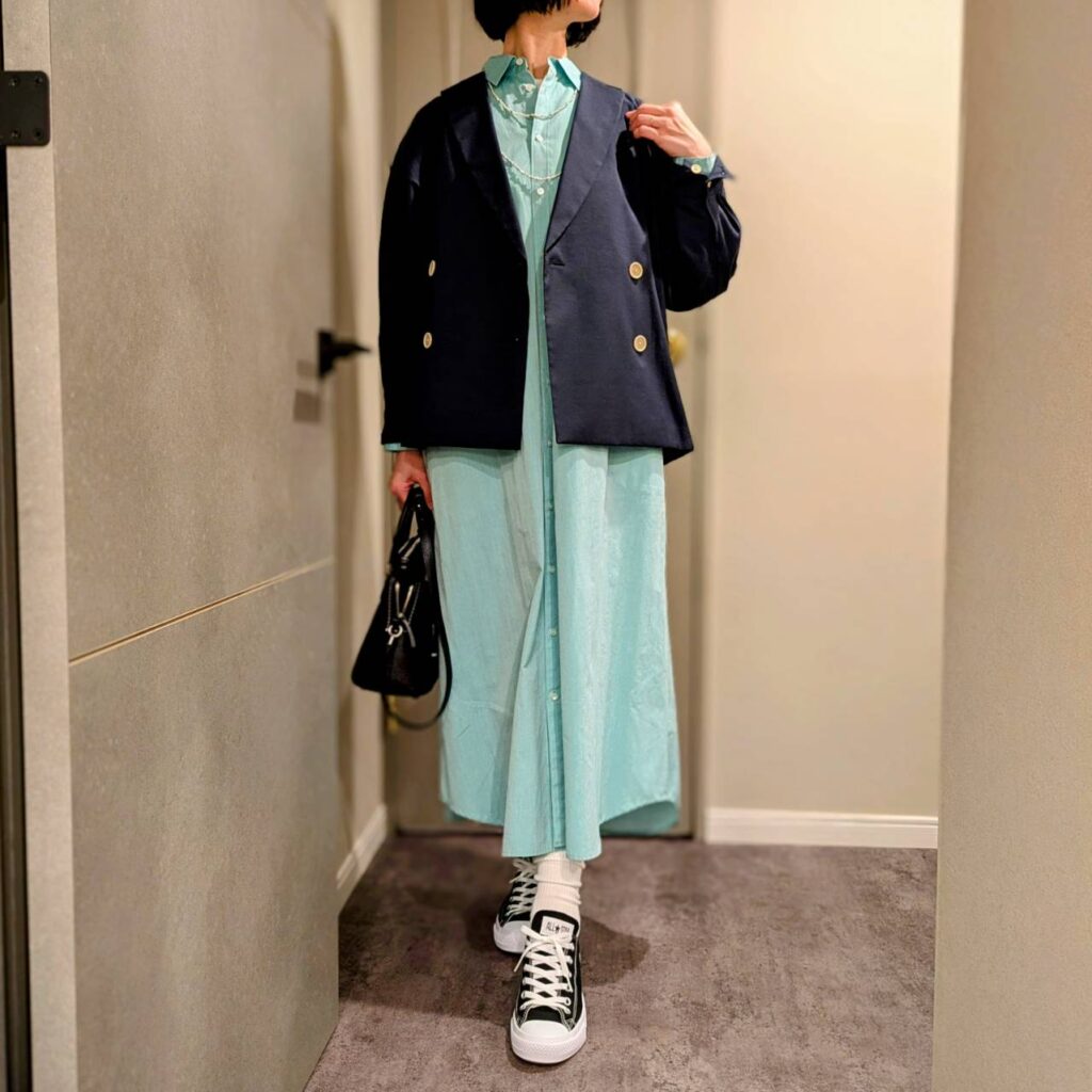 30代女子コーデ 40代女子ファッション 羽衣ジャケット