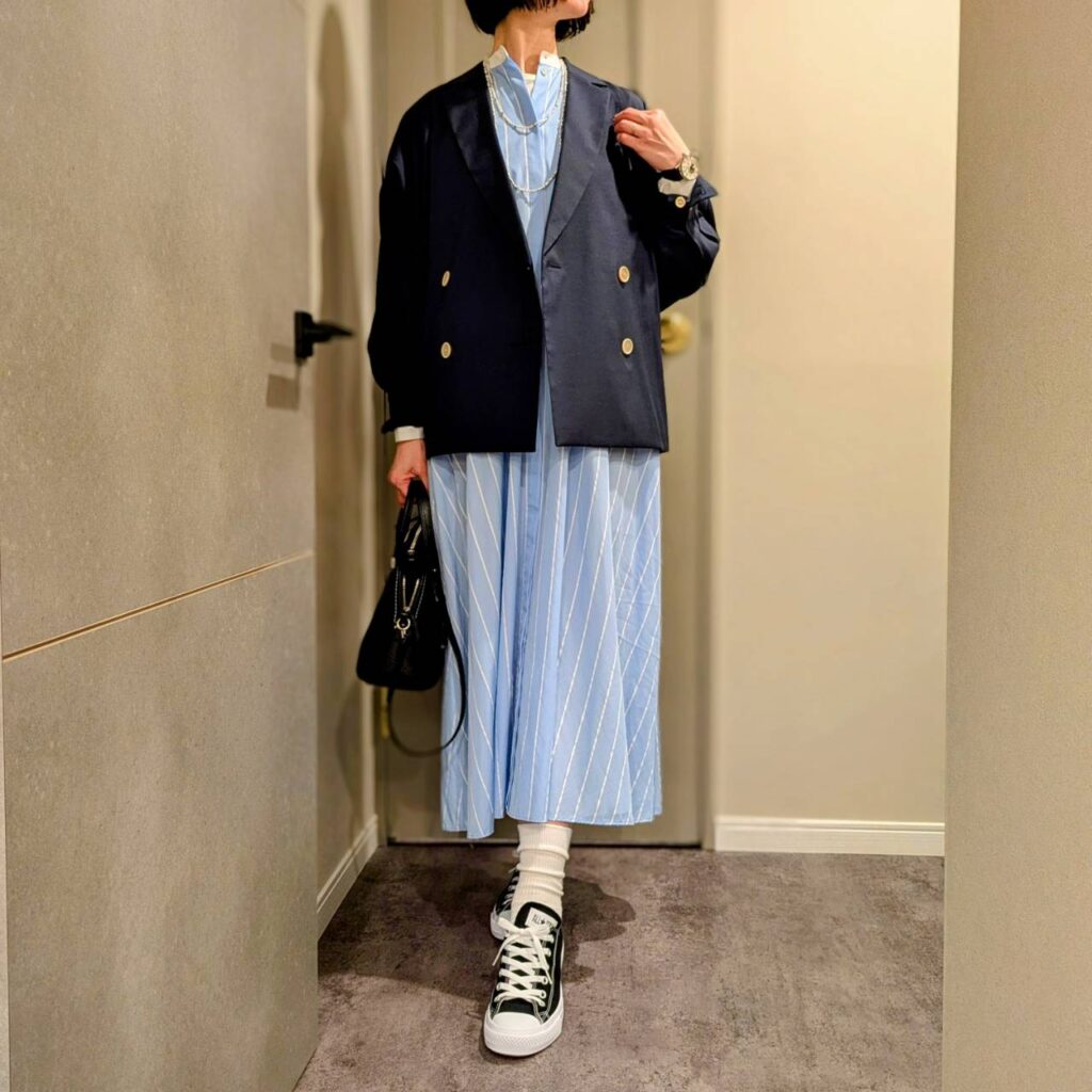 30代女子コーデ 40代女子ファッション 羽衣ジャケット