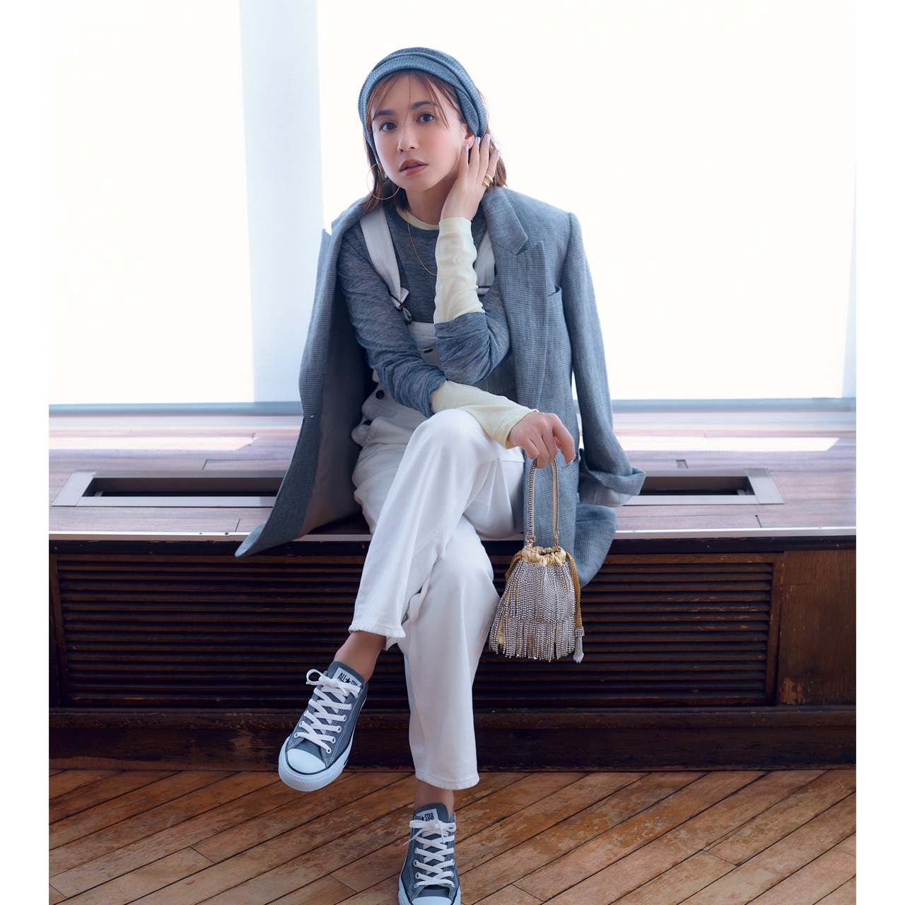 明日なに着る0403　モデル／優木まおみ