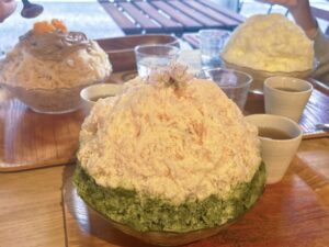 桜のかき氷　カフェクノップゥ　2025年3月