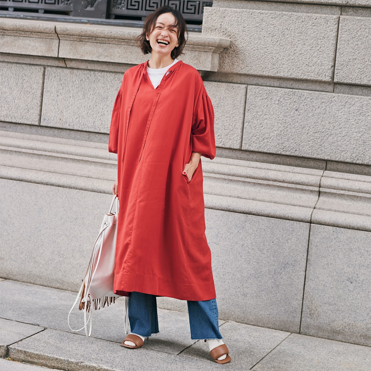 明日なに着る0411　モデル／高山都