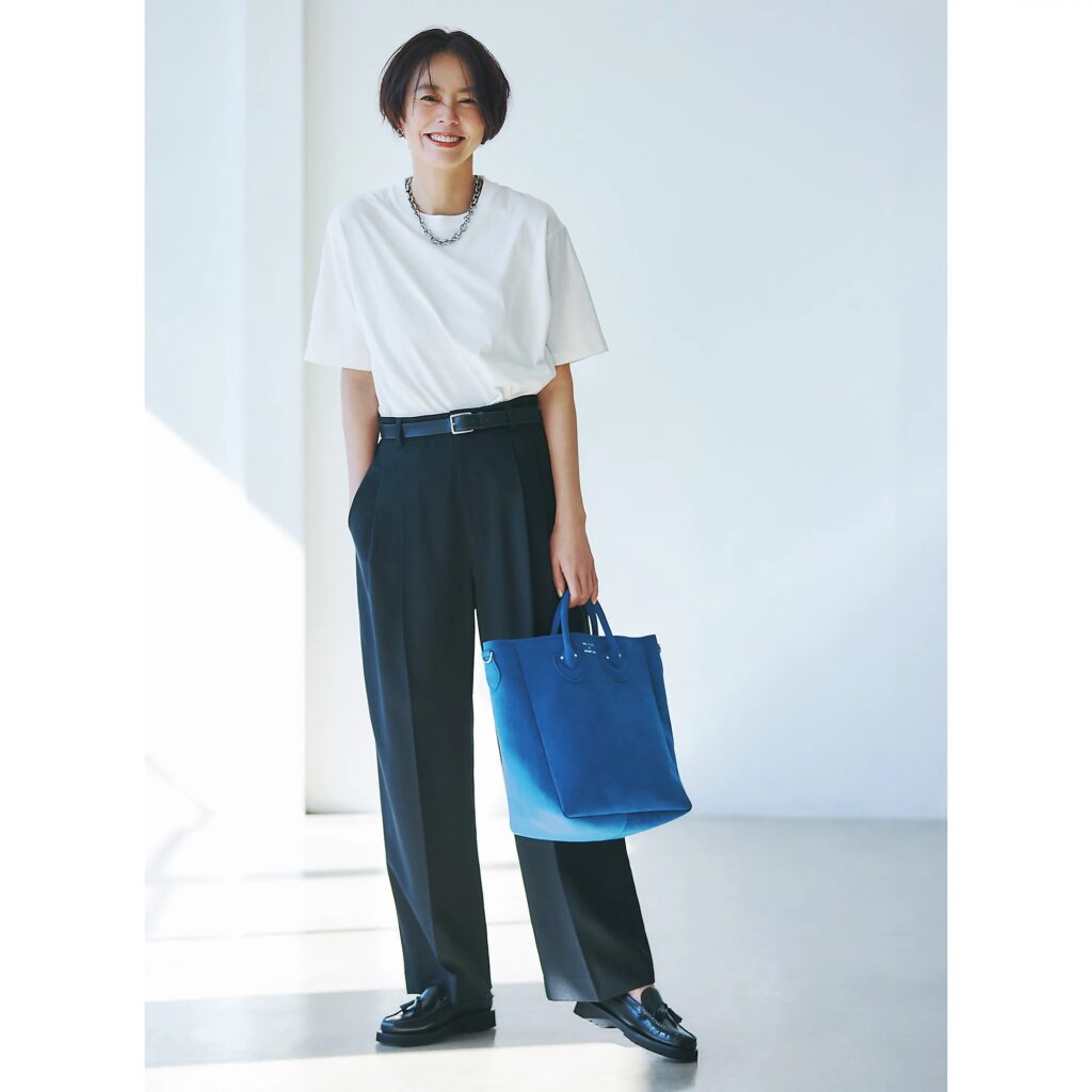 12closet
【洗える】大人に似合う・巾着つき USAコットンTシャツ（2枚入り）
￥7,700