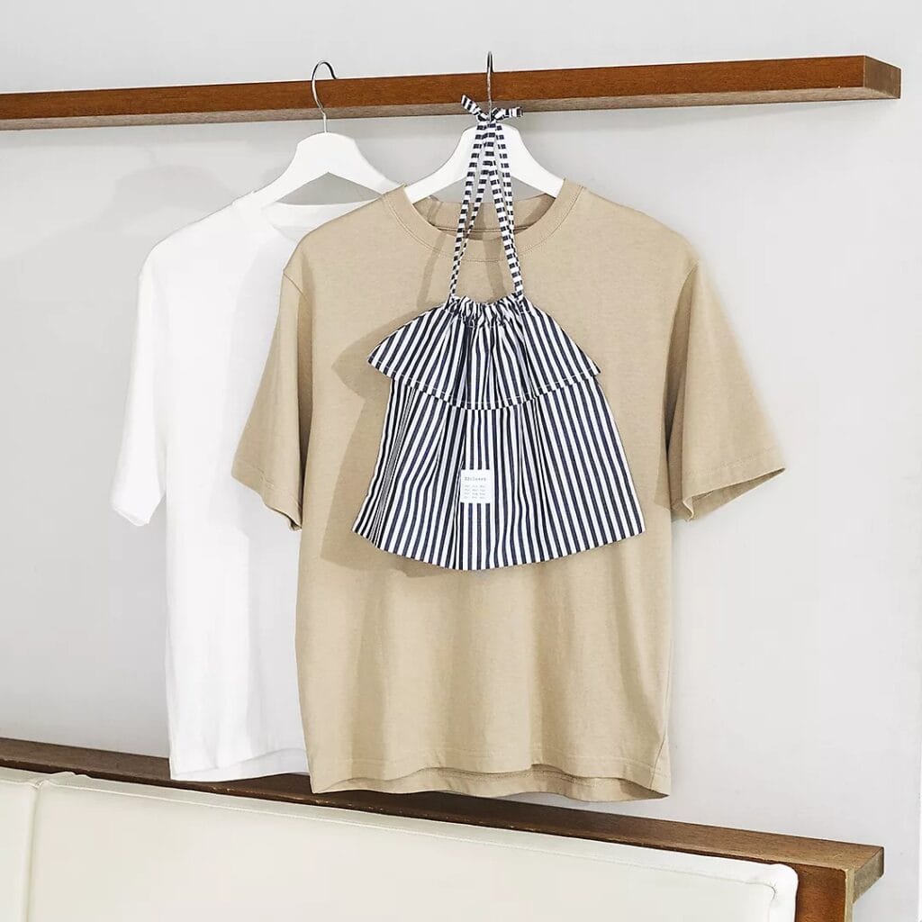 12closet
【洗える】大人に似合う・巾着つき USAコットンTシャツ（2枚入り）
￥7,700