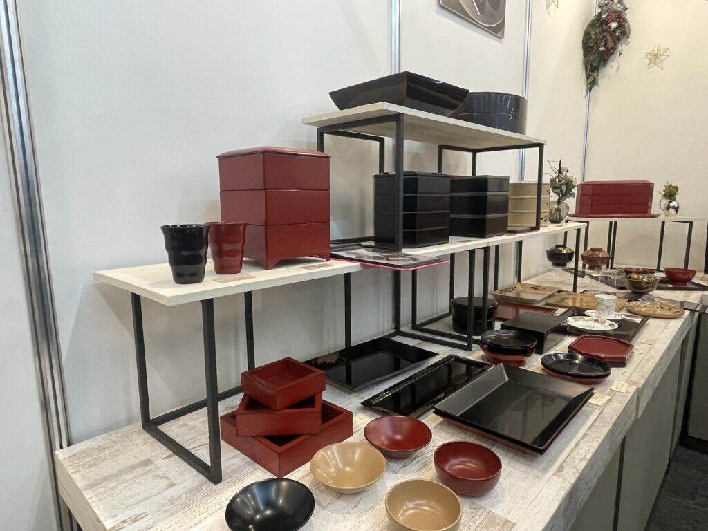 蔦屋漆器店　テーブルウェアフェスティバルでのブースの様子写真1