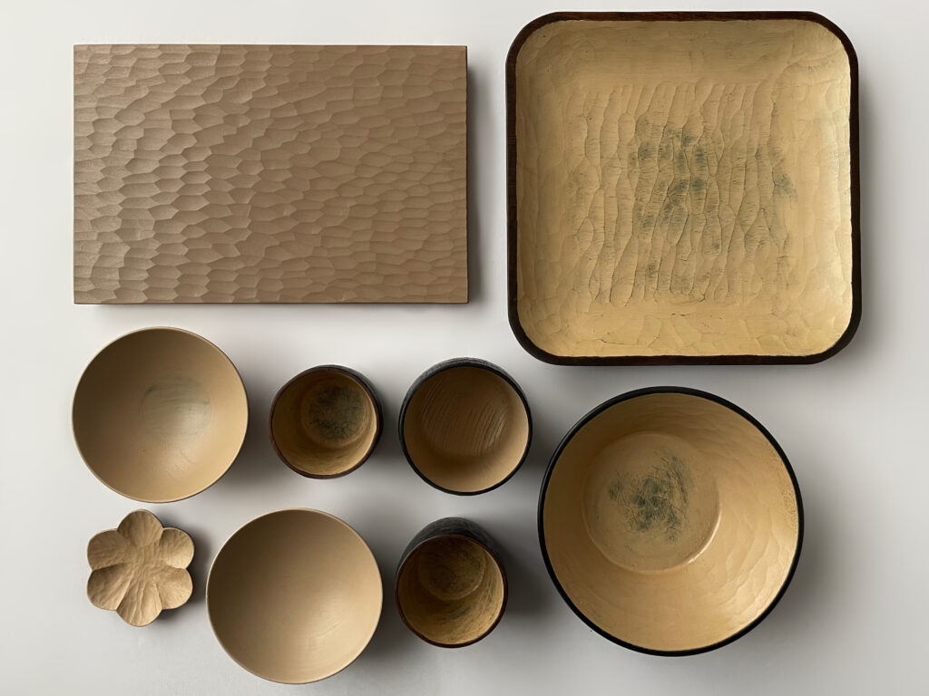 白漆の器集合　三谷龍二　蔦屋漆器店　藤野智郎