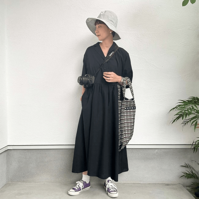 30代ママの運動会コーデ　スカート派の着こなし