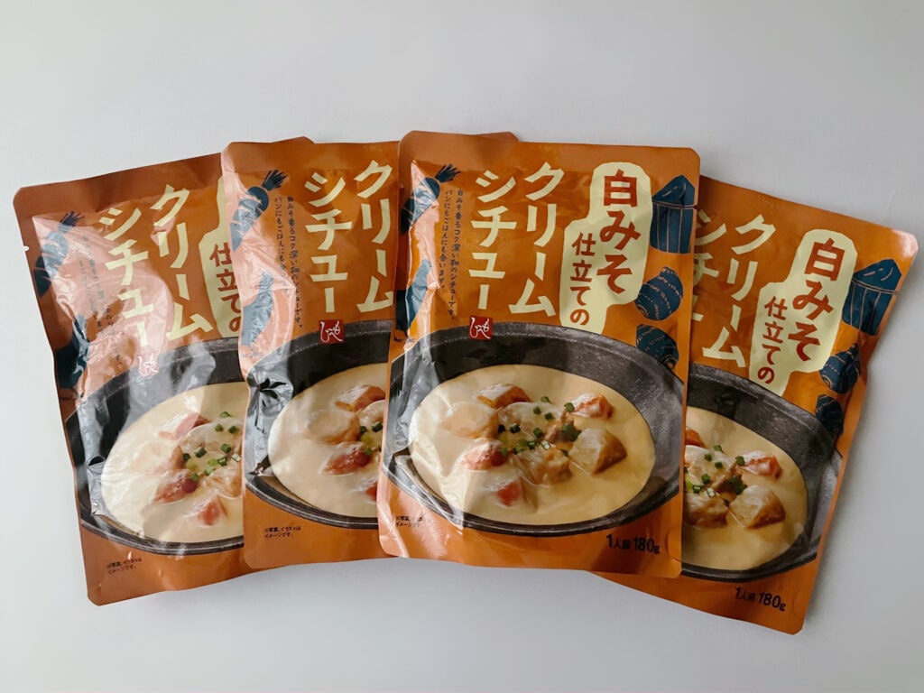 カルディの「もへじ」ブランド「白みそ仕立てのクリームシチュー」