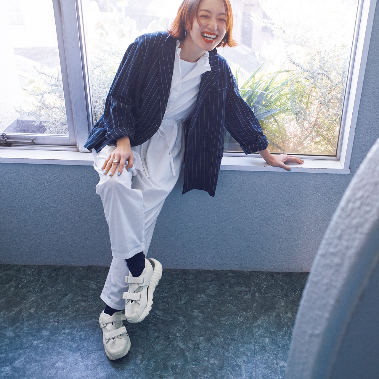 明日なに着る0414　モデル／高山都