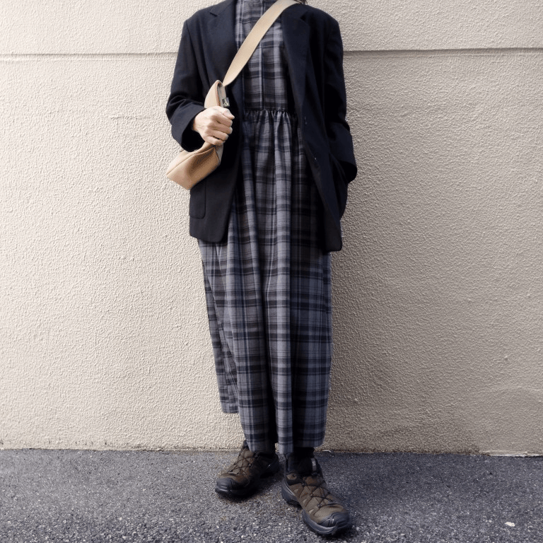 サロモン「X-ULTRA 360 Leather GORE-TEX」コーデ