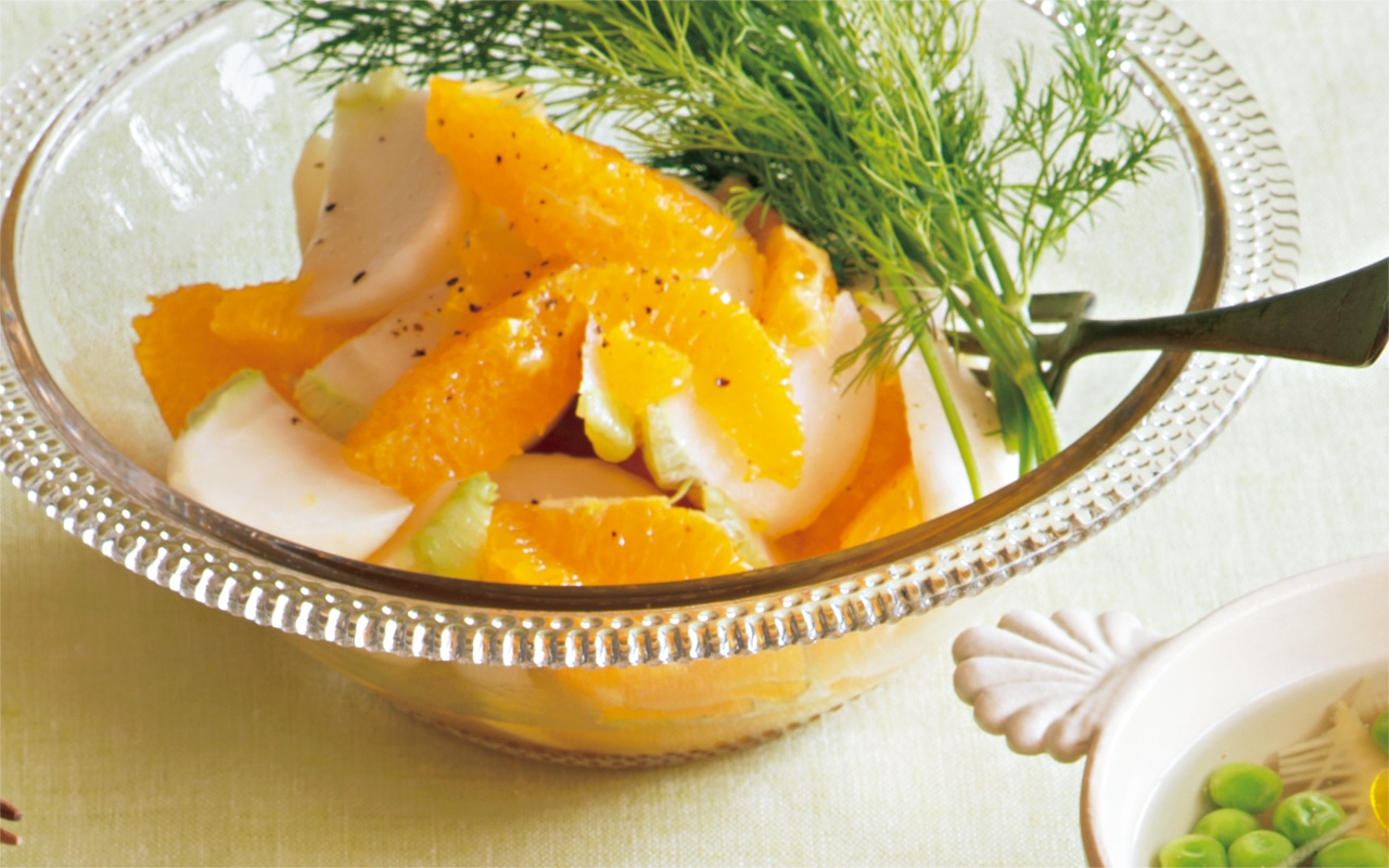 「かぶとオレンジのマリネ」レシピ／ワタナベマキさん