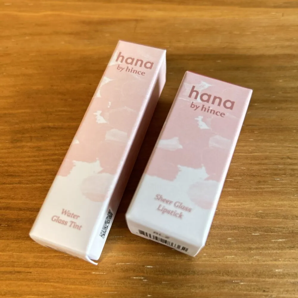 hana by hince　リップスティックとティント　パッケージ