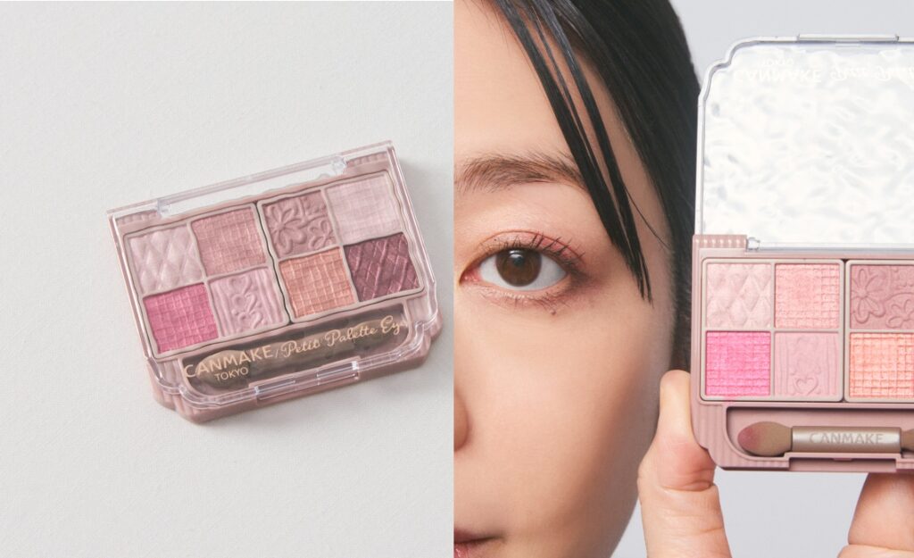 【キャンメイク】人気の8色パレットの新色ジューシーピンクを40代がお試し！透明感のある春らしいピンクを楽しめる♡