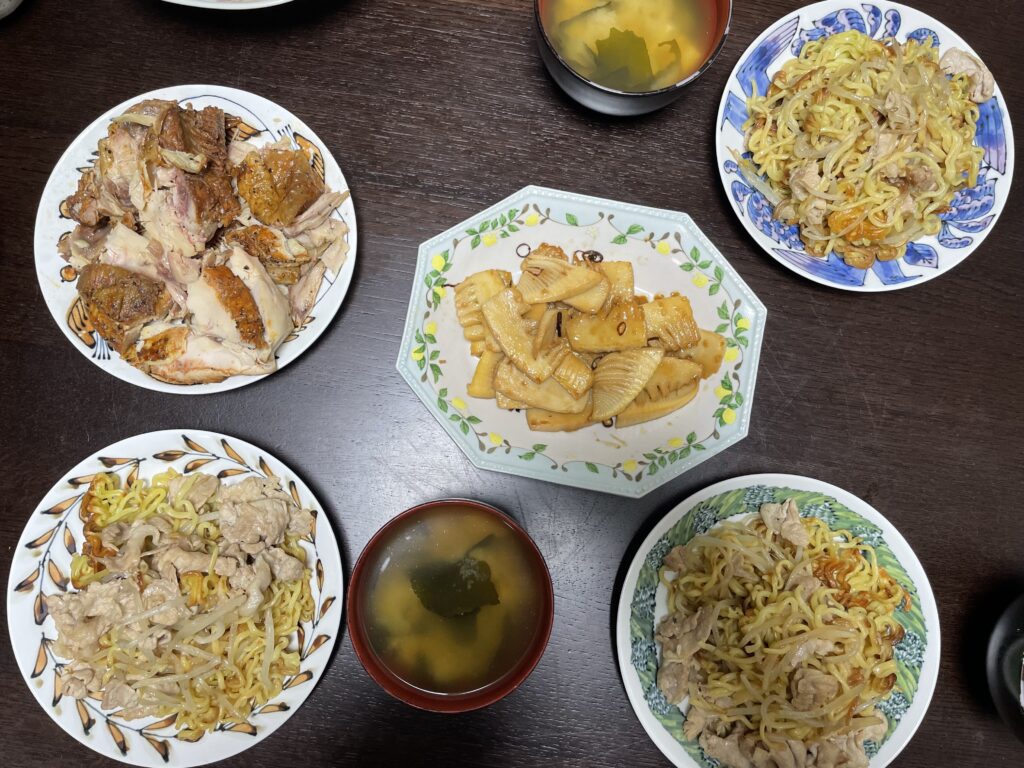 今井亮さんレシピ「もやし焼きそば」を40代主婦が作ってみた写真。