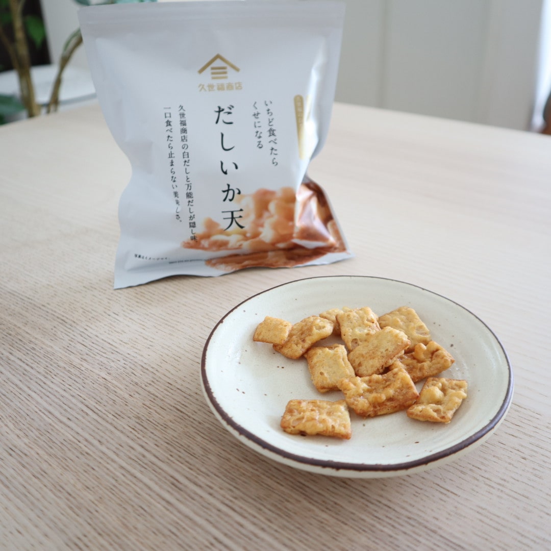 いちど食べたらくせになる だしいか天
久世福商店