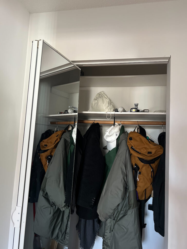 福田麻琴さん　クローゼット