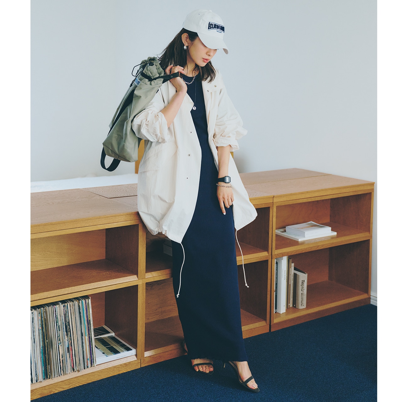 明日なに着る0424　モデル／高垣麗子