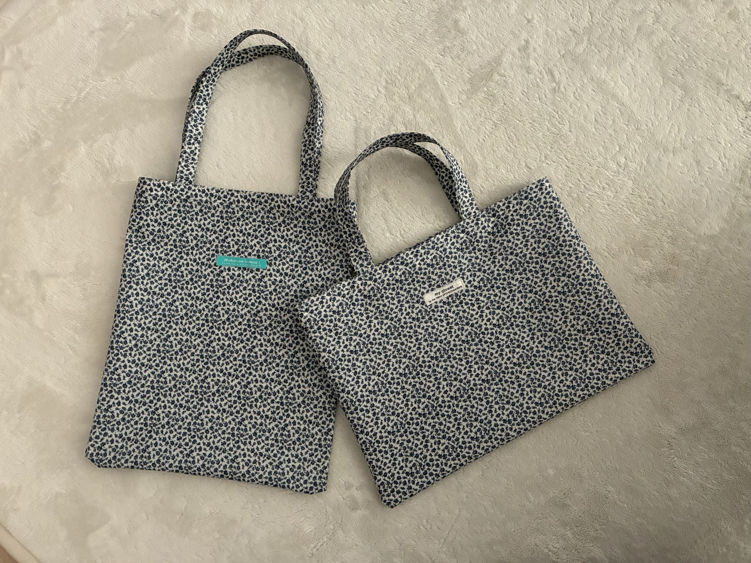 LEE100人隊zumekoさんが作ったリバティラミネートのトートバッグ2型