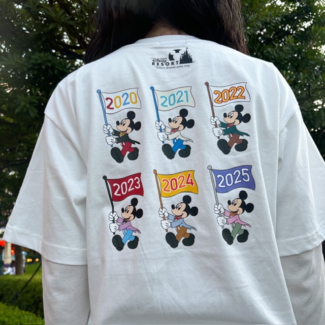 ディズニー2025年ミッキー歴代Tシャツ