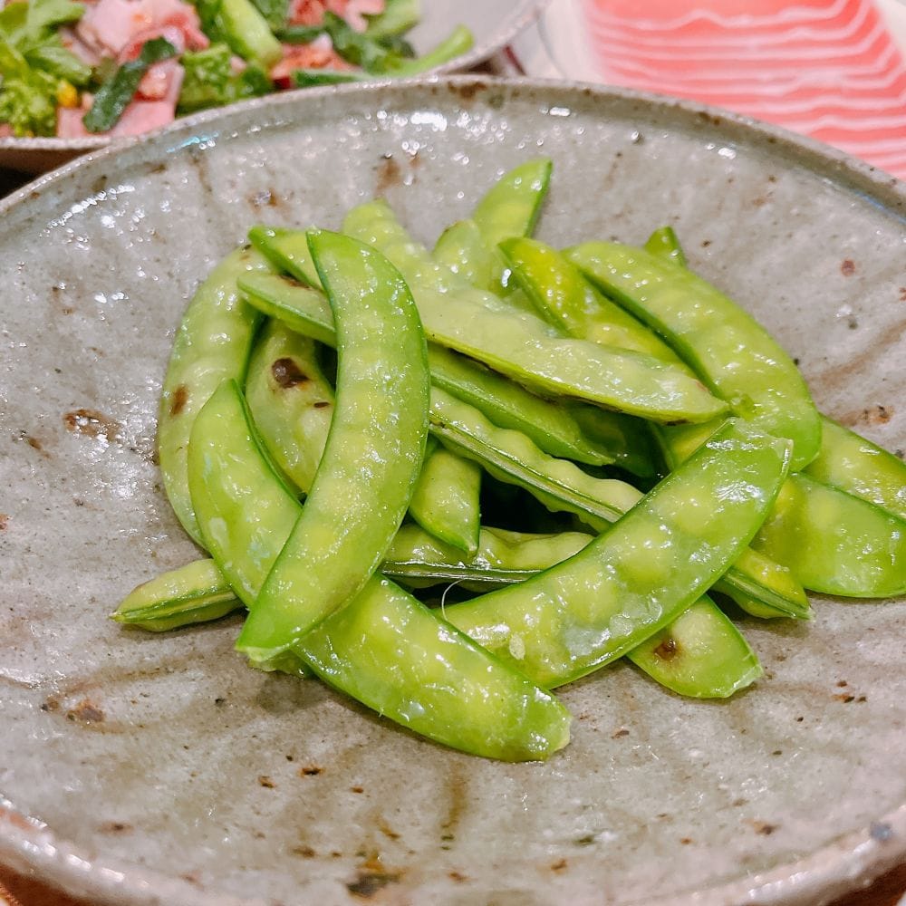 スナップエンドウ　ソテー　簡単レシピ