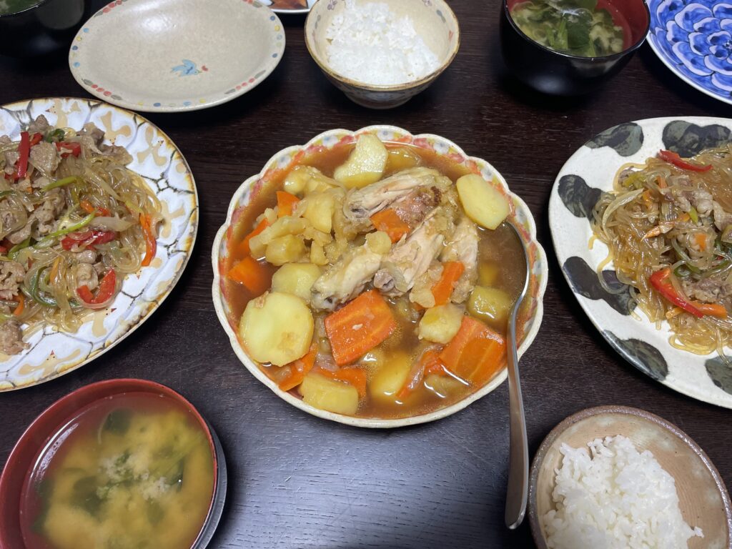 LEE100人隊TBはながコウケンテツさんレシピの手羽中鶏じゃがを作ってみた写真2025年4月