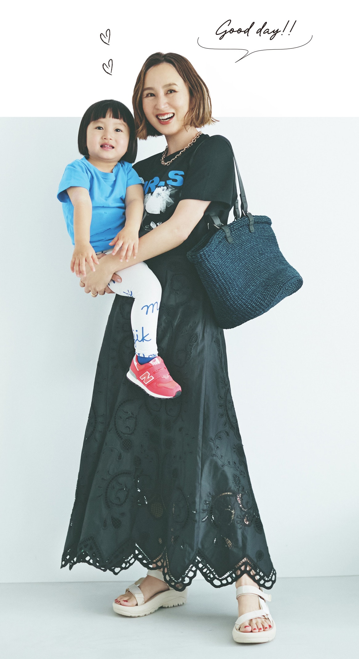 水野利香さん　THE SHINZONEのレーススカートのコーデ