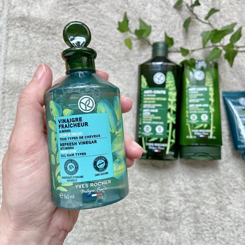 イヴ・ロシェ　リンシングビネガー　頭皮ケア　ヘアケア　うるツヤモリンガ　フレンチコスメ