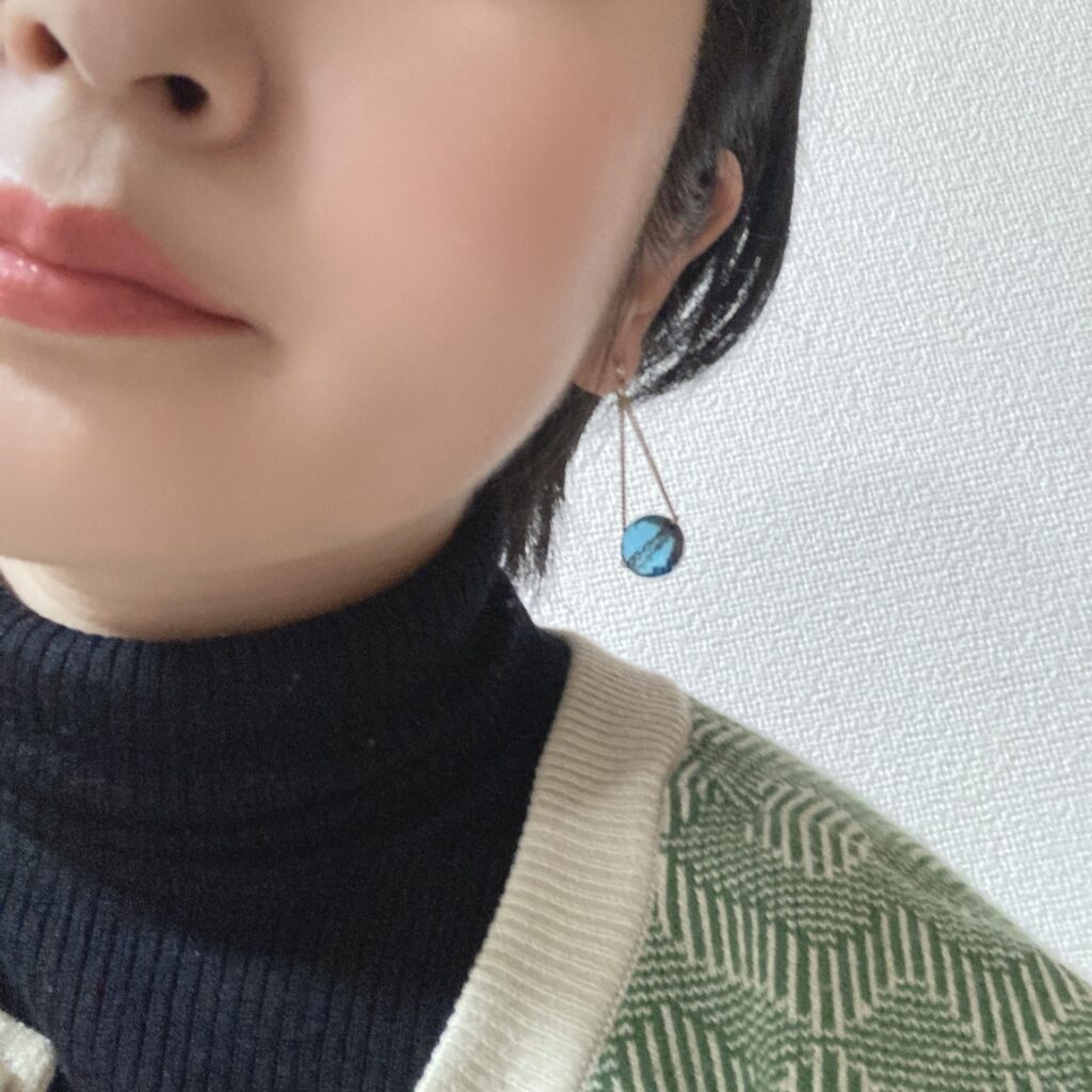 LEE100人隊が作ったビーズのピアス