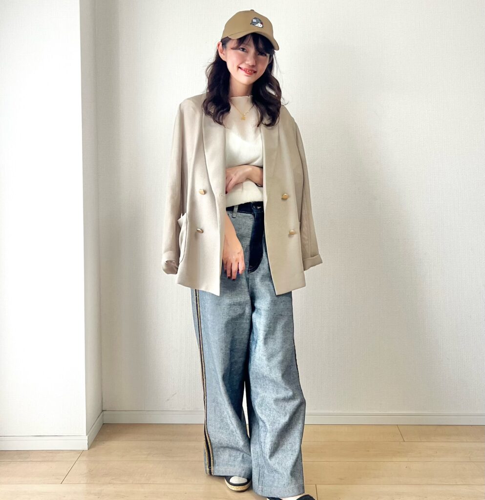 ジャケット　コーデ　ファッション