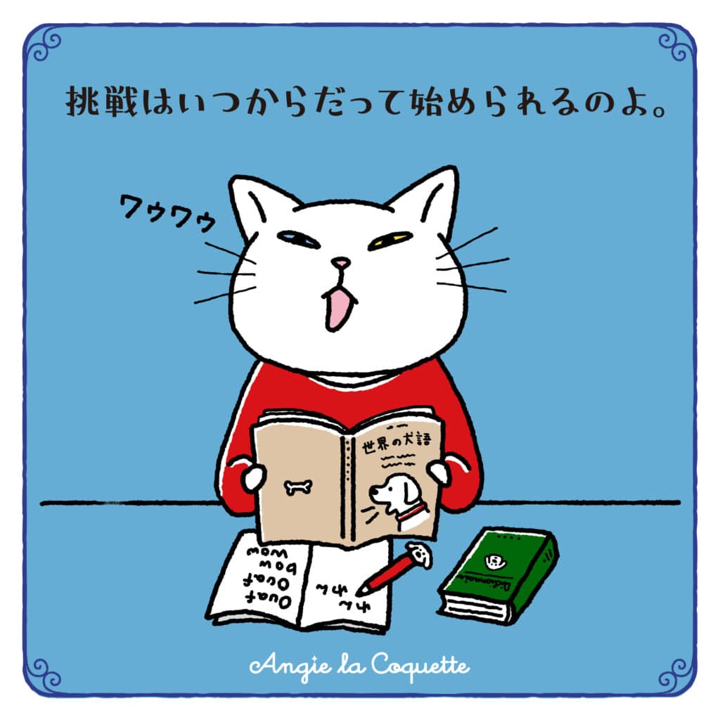 アンジー「挑戦はいつからだって始められるのよ。」